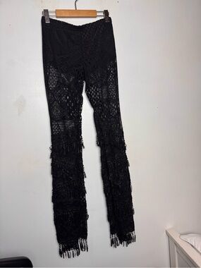 Black sheer pants size-Xs